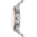 Emporio Armani Bronze and Silver Steel Chronograph Watch