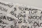 Dolce & Gabbana White Logo See Through A-line Mini Skirt