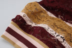 Dolce & Gabbana Multicolor Lace V-neck Pullover Sweater