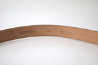Ermanno Scervino Black Leather Metal Buckle Cintura Belt