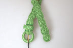 Dolce & Gabbana Green Viscose Weaved Skinny Waist Belt