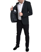 Dolce & Gabbana Black Wool Single Breasted MARTINI Blazer