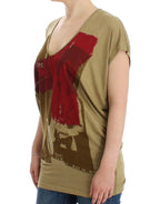 Costume National Green print shortsleeve t-shirt