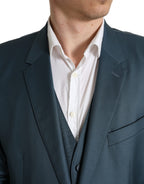 Dolce & Gabbana Green Single Breasted 2 Piece MARTINI Suit