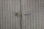 Dolce & Gabbana Gray Striped Wool Single Breasted Vest