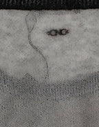 Costume National Gray embellished asymmetric sweater