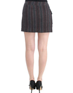 Costume National Gray wool mini skirt