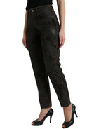 Dolce & Gabbana Brown BOYFRIEND Mid Waist Cotton Denim Jeans