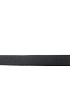 Dolce & Gabbana Blue Suede Leather Gold Metal Buckle Belt
