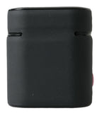 Dolce & Gabbana Black Pink Silicone Embossed Logo Airpods Case