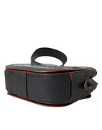 Balenciaga Black Exotic Leather Shoulder Crossbody Camera Bag