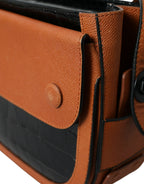 Balenciaga Black Brown Exotic Skin Leather Shoulder Camera Purse Bag