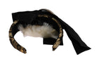 Dolce & Gabbana Black Crystal White Diadem Headband