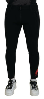 Dsquared² Back Polyamide Slim Fit Logo Print Pants