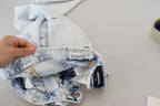 Dsquared² Light Blue Cotton High Waist Straight Denim Jeans