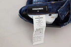 Dsquared² Blue Icon High Waist Denim Mini Boston Jean Skirt