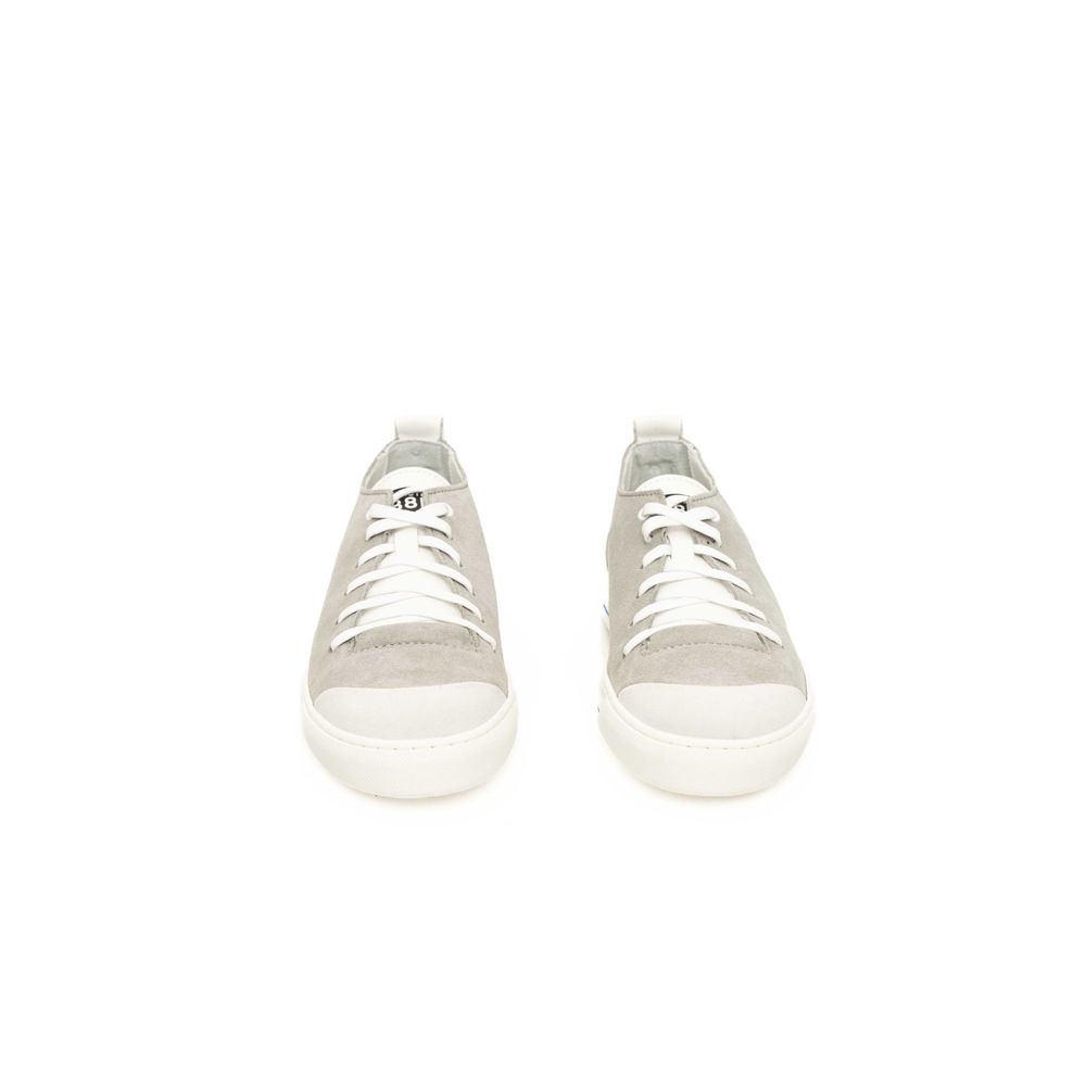 Cerruti 1881 Gray Cowhide Men Sneaker