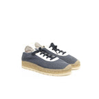 Cerruti 1881 Blue Calfskin Men Sneaker