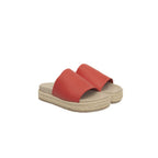 Cerruti 1881 Red Calfskin Women Sandal