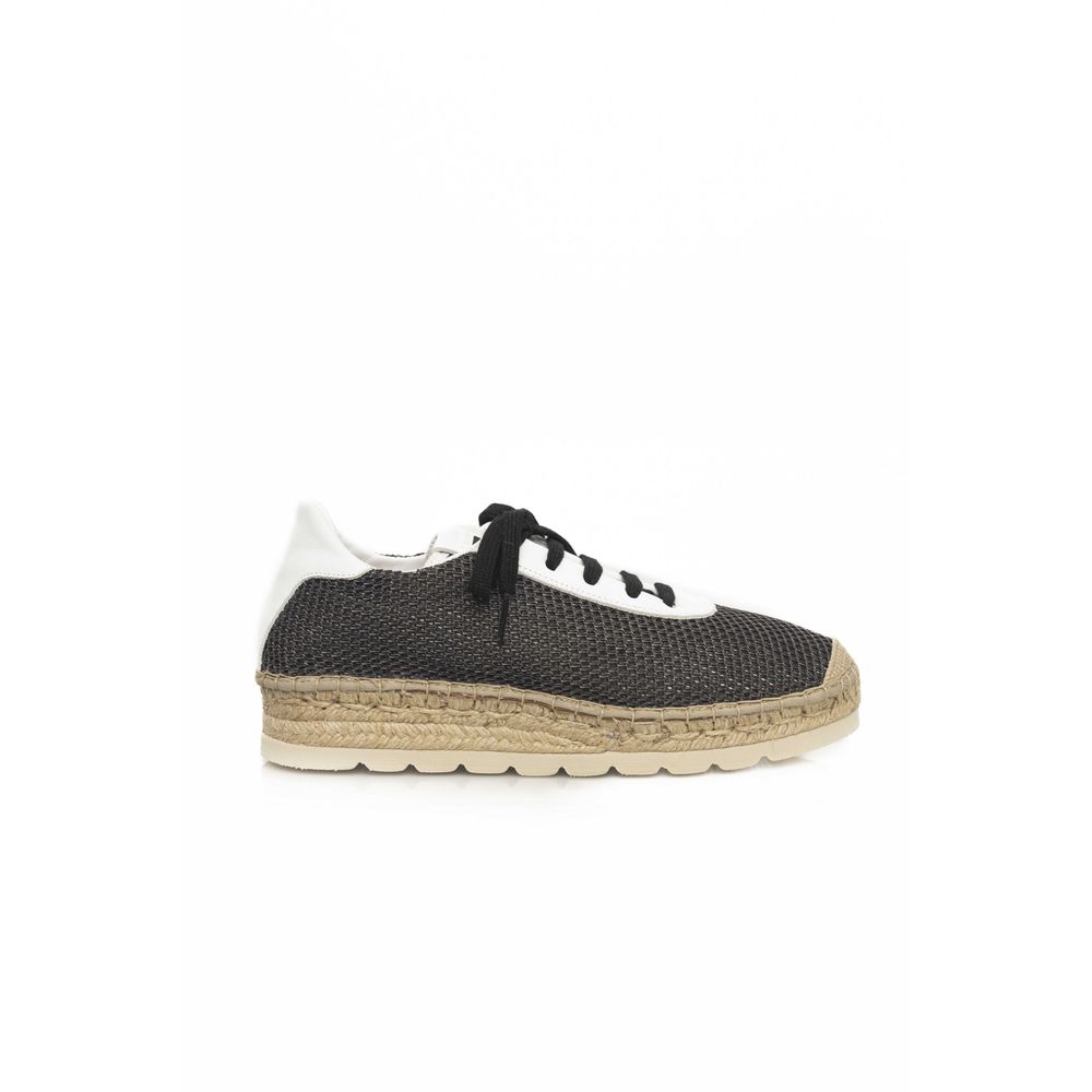 Cerruti 1881 Black Calfskin Men Sneaker