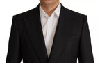 Dolce & Gabbana Black Polyester Single Breasted BlazerJacket