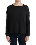 Costume National Gray Viscose Knitted Sweater