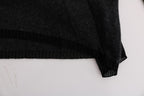 Costume National Gray Viscose Knitted Sweater