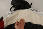 Dolce & Gabbana Black Leather Hooded Blouson Jacket