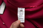 Dolce & Gabbana Dark Pink Double Breasted Trench Coat Jacket