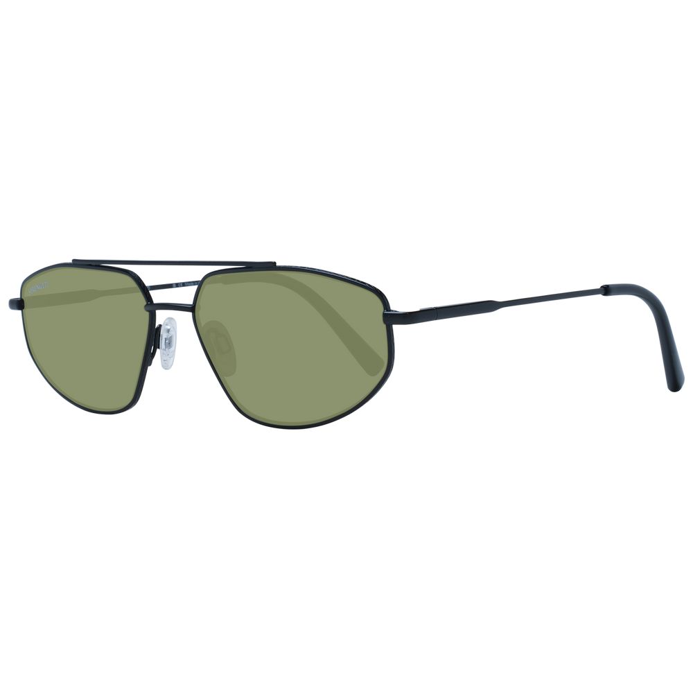 Serengeti Black Metal Sunglasses