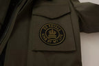 Dolce & Gabbana Green Cotton DG Love Blouson Coat Jacket