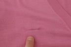 Dolce & Gabbana Pink 100% Silk Button Down Cardigan Sweater