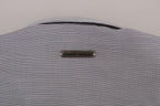 Frankie Morello White Blue Check Casual Cotton Regular Fit Shirt