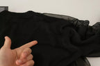 Dolce & Gabbana Black Logo Crewneck Long Sleeve Pullover Sweater
