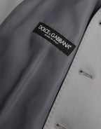 Dolce & Gabbana Light Blue Wool Formal Dress Waistcoat Vest