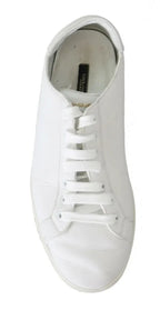 Dolce & Gabbana White Saint Tropez Lace Up Men Sneakers Men Shoes