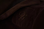 Dolce & Gabbana Brown Corduroy Slim Fit Coat DG Logo Blazer