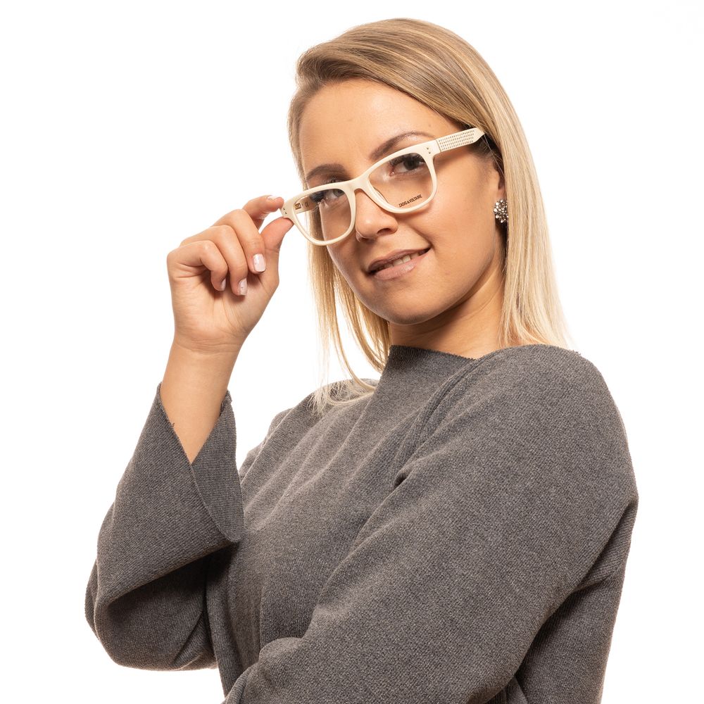 Zadig & Voltaire Beige Plastic Glasses (Frames)