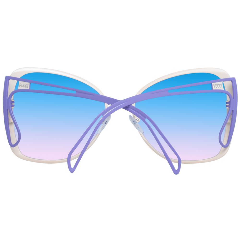 Emilio Pucci Beige Metal Sunglasses