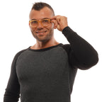 Ermenegildo Zegna Orange Metal & Plastic Glasses (Frames)