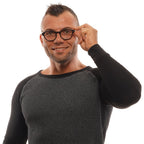 Ermenegildo Zegna Black Horn Glasses (Frames)