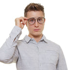 Police Gray Metal & Plastic Glasses (Frames)