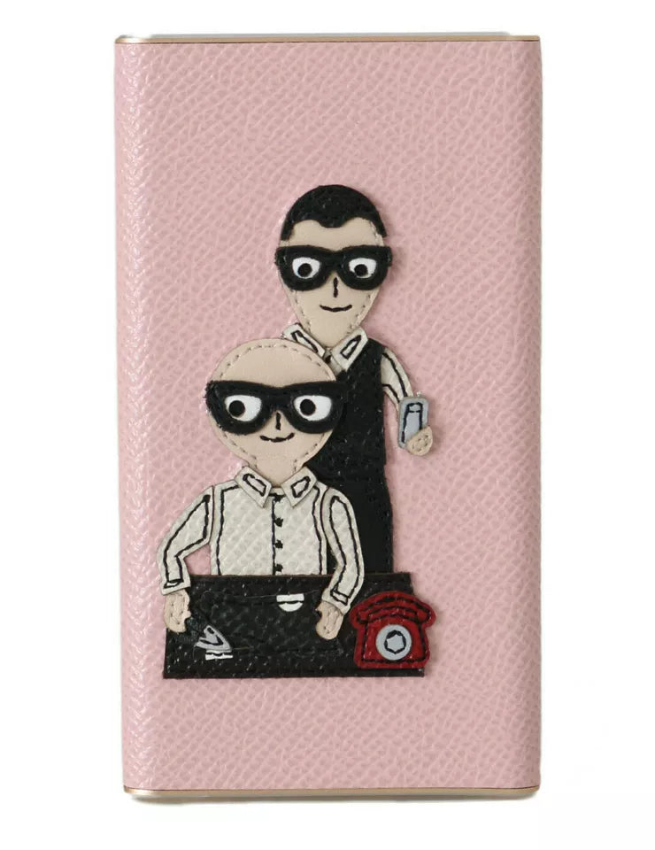 Dolce & Gabbana Charger USB Pink Leather #DGFAMILY Power Ban
