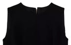 Dolce & Gabbana Black Dress Sheath Flare Viscose Dress