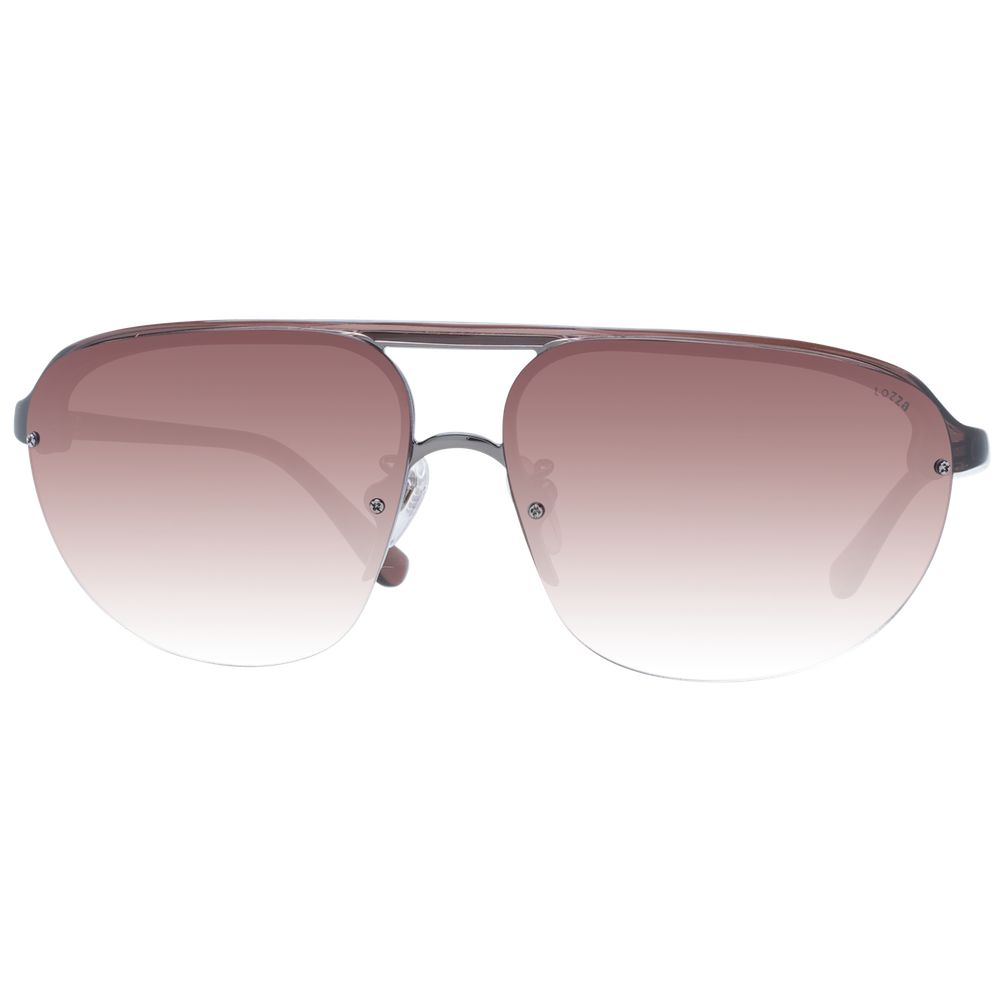 Lozza Brown Acetate & Plastic Sunglasses