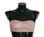 Dolce & Gabbana Black Straps Pink Balconcino Bra