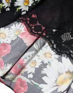 Dolce & Gabbana Black Floral Silk Sleeveless Long Gown Dress