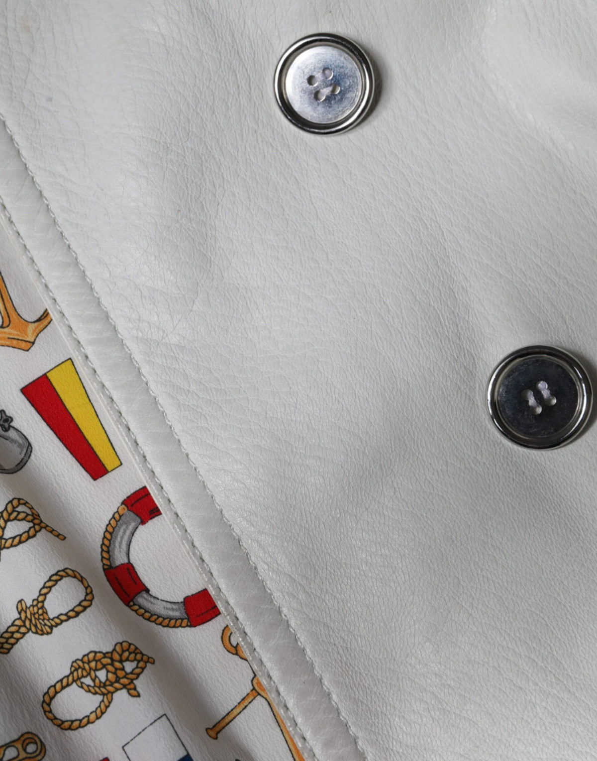 Dolce & Gabbana White Double Breasted Blazer Coat Jacket