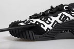 Dolce & Gabbana Black Logo Lace Up Low Top NS1 Sneakers Shoes