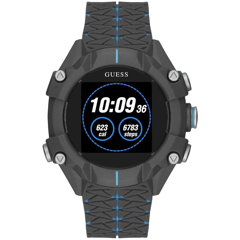 Guess Gray Resin Sport Watch